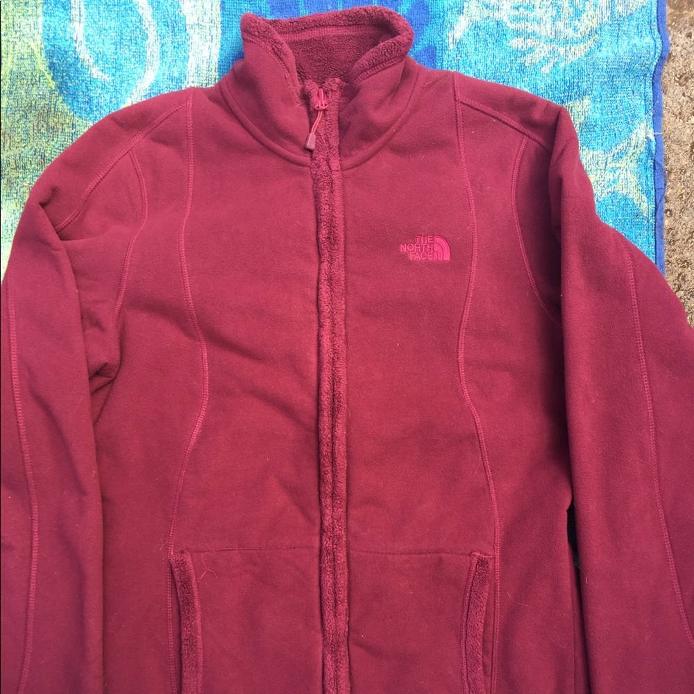 The North Face Maroon/Burgundy sweater